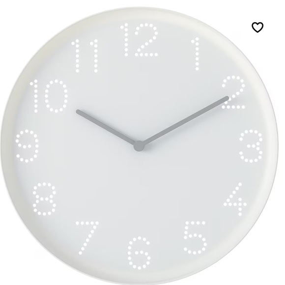 TROMMA wall clock, white, 9 ¾ (25 cm) - Picture 2 of 6